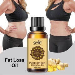 Ginger Essential Oil for Belly Fat Drainage & Hair Growth – 100% Natural Detox Formula (30ml)